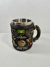 Caneca de café 3D tema do Corpo de Fuzileiros Navais dos Estados Unidos aço inoxidável em excelente estado usado comprar usado Caneca de café 3D tema do Corpo de Fuzileiros Navais dos Estados Unidos aço inoxidável em excelente estado usado comprar usado  Enviando para Brazil