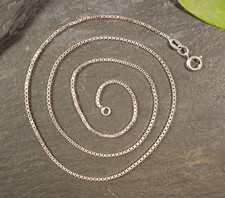 Tolle 925 Sterling Silber Kette Venezianerkette Würfel Arezzo Italien comprar usado  Enviando para Brazil
