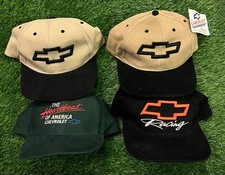 Lote de 4 chapéus Snapback vintage anos 90 Chevrolet Chevy Racing e Strapback comprar usado  Enviando para Brazil
