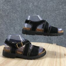 Sandálias Cherokee femininas 7 casuais alça cruzada cunha slingback camurça preta Itália comprar usado  Enviando para Brazil
