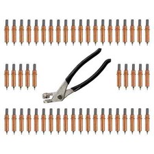 Usado, Kit de ferramentas 1/8" CLECO - Inclui 50 CLECOS + alicate - pinos de chapa metálica Hotrod comprar usado  Enviando para Brazil