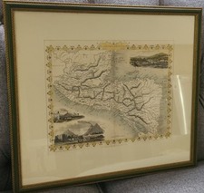 Framed vintage map for sale  Rudyard