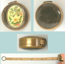 Medida de fita antiga retrátil preta floral Mauchline Ware * Escocesa * C1890 comprar usado  Enviando para Brazil