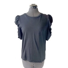 Blusa feminina M Loft preta manga franzida manga curta comprar usado  Enviando para Brazil
