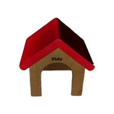 Hape Casa de Cachorro de Madeira Casa de Bonecas Escala 1:12 Fido Pet Acessório Móveis Vermelho, usado comprar usado  Enviando para Brazil