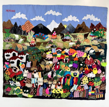 Arpillera peruvian textile for sale  Aubrey