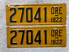 plates 1922 oregon for sale plates 1922 oregon for sale Santa Rosa