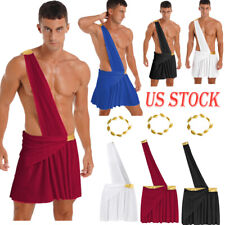 Usado, Fantasia masculina de príncipe grego adulto toga romana fantasia de Halloween roupa cosplay comprar usado  Enviando para Brazil