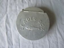 caixa líder linha de pesca de alumínio vintage - caixa dispensadora com peixe em relevo, usado comprar usado  Enviando para Brazil