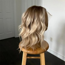 Peruca frontal de renda loira 100% cabelo humano marrom destaque 13x4 onda corporal comprar usado Peruca frontal de renda loira 100% cabelo humano marrom destaque 13x4 onda corporal comprar usado  Enviando para Brazil