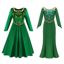 Vestido de festa saia longa infantil meninas personagem vestido estampa floral fantasia princesa comprar usado  Enviando para Brazil