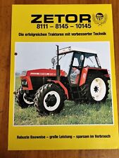 Zetor 8111 8145 10145 Ciągnik na wszystkie koła Prospekt Traktor brochure 24, używany na sprzedaż  Wysyłka do Poland