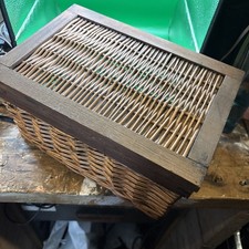 Wicker lidded lined for sale  EDENBRIDGE