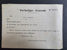 Guerre formulaire ausweis d'occasion  Bourg-la-Reine