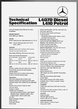 Mercedes benz l407d for sale  UK