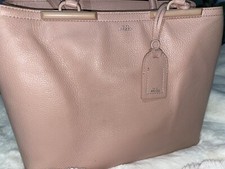 RARO Arezzo Dal 1972 Bolsa Satchel Brasileira de Couro Rosa Claro Designer comprar usado  Enviando para Brazil