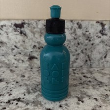 Garrafa de plástico vintage Caboodles azul-petróleo para viagem higiene pessoal abertura tampa preta/azulada comprar usado  Enviando para Brazil