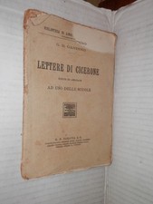 Lettere cicerone gandino usato  Salerno