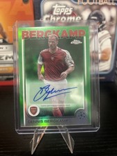 2024-25 Topps Chrome UEFA Dennis Bergkamp Auto Verde #21/99 Arsenal comprar usado  Enviando para Brazil