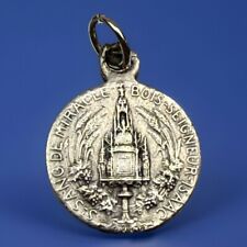 Medalha religiosa pequena católica vintage Saint Sang De Miracle Bois Seigneur Isaac comprar usado  Enviando para Brazil