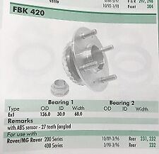 Fbk420 wheel bearing for sale  SHERBORNE