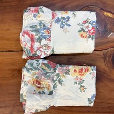 Lote de 2 Fronhas Vintage Ralph Lauren Dylans Grove Algodão King Floral D4-28, usado comprar usado  Enviando para Brazil