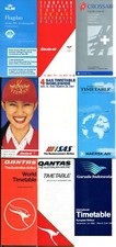 Airline timetables. mixed for sale  ARDROSSAN