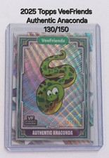 Anaconda/150 auténtica Topps Chrome VeeFriends 2025, manga y refractor segunda mano  Embacar hacia Mexico