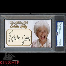 Cartão personalizado Estelle Getty assinado corte 3x5 PSA DNA laje autografado Golden Girls C4486 comprar usado  Enviando para Brazil