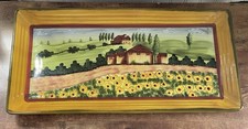 Bandeja de servir retangular Douce Provence Countryside por ROMANCING PROVENCE Lg 18” comprar usado  Enviando para Brazil