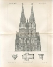 1895 CATEDRAL DE COLÔNIA FACHADA OESTE ALEMANHA Impressão de Gravura Antiga comprar usado 1895 CATEDRAL DE COLÔNIA FACHADA OESTE ALEMANHA Impressão de Gravura Antiga comprar usado  Enviando para Brazil