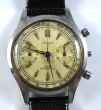 Vintage Backer Landeron 48 Relógio Cronógrafo com Estojo Clamshell Bucherer lote.fc, usado comprar usado  Enviando para Brazil