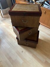 Rattan wood storage for sale  ROMFORD