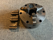 4" YUASA 3-JAW ACCU-CHUCK, 585-004, I.D. & O.D. JAWS, 1.26" I.D., BUCK, BOM!, usado comprar usado  Enviando para Brazil