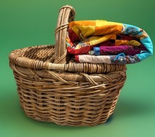 Large lidded wicker for sale  Napa