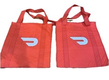 Sacola Tote DoorDash Isolada Entrega de Alimentos Fecho Zíper Vermelho 13x15x9,5 polegadas comprar usado  Enviando para Brazil