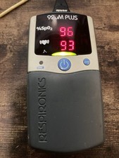 Oxímetro de pulso RESPIRONICS 920M Plus com PureSAT 8000SL-1M testado funcionando comprar usado  Enviando para Brazil