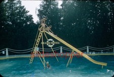 Slide Photo 1957 Grand Hotel Mackinac Island Michigan Piscina Slide WOW comprar usado  Enviando para Brazil