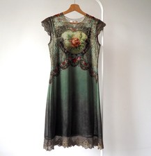 Michal Negrin siateczka Swarovski różowa sukienka kwiatowa elegancka wiktoriańska romantyka S (R33 na sprzedaż Michal Negrin siateczka Swarovski różowa sukienka kwiatowa elegancka wiktoriańska romantyka S (R33 na sprzedaż  PL