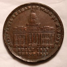 EUA 1837 Hard Times Token Merchants Exchange Wall St. NY (nem um centavo) comprar usado  Enviando para Brazil
