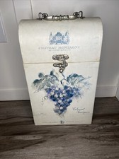 DESIGN TRI-COSTEIRO ESTOJO RÍGIDO PORTA-VINHOS CHATEAU MONTAGNE DESIGN DE UVAS comprar usado  Enviando para Brazil