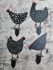 4pcs metal chicken for sale  Warwick