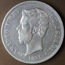Espagne amadeo pesetas d'occasion  Malesherbes