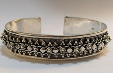 Usado, Bracelete vintage de prata esterlina 925 estilo Bali 34 gramas comprar usado  Enviando para Brazil