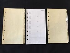 FILOFAX-Personal A-Z/Divisória de Assunto Mármore Creme com Folhas de Endereço, Ponta de PVC comprar usado  Enviando para Brazil