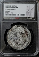 Naufragio SO Chile Peso SS Centroamérica 1855.  NGC segunda mano  Embacar hacia Mexico