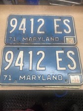 Maryland license plates for sale  Martinsburg