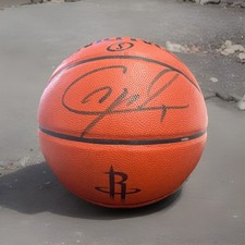 Usado, RÉPLICA AUTOGRAFADA DE JOGO DE BOLA DE BASQUETE SPALDING ROCKETS CLINT CAPELA comprar usado  Enviando para Brazil