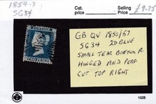 Usado, GB QV 1854 SG34 - 2d Azul - Usado - Veja a descrição da digitalização comprar usado  Enviando para Brazil
