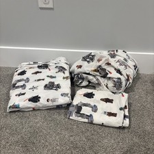 Conjunto de lençóis de algodão orgânico Pottery Barn Kids LEGO Star Wars minifig duplo comprar usado  Enviando para Brazil